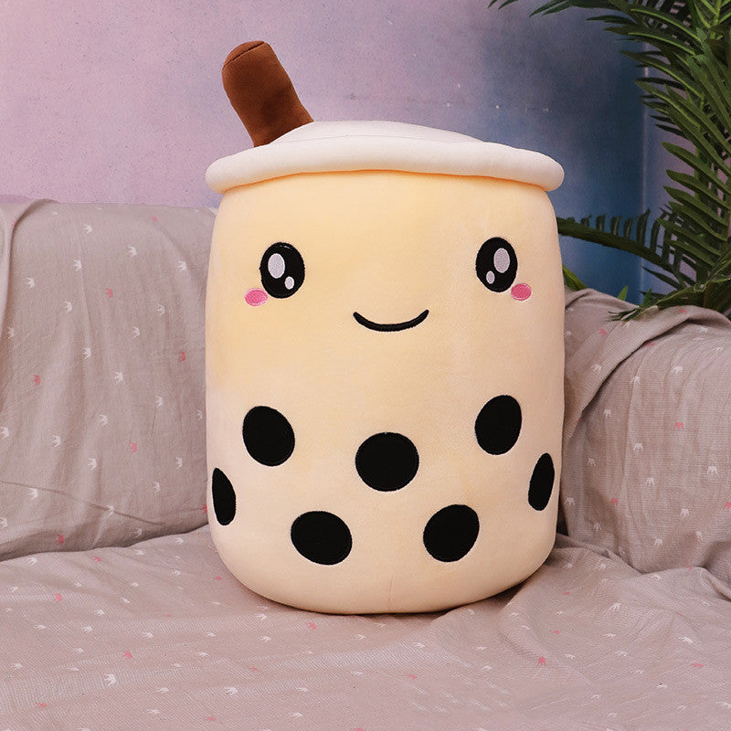 Melixy Boba Buddy Plush – Strawberry Milk Cup