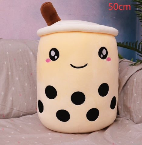 Melixy Boba Buddy Plush – Strawberry Milk Cup