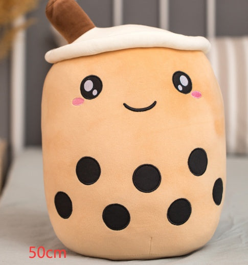 Melixy Boba Buddy Plush – Strawberry Milk Cup
